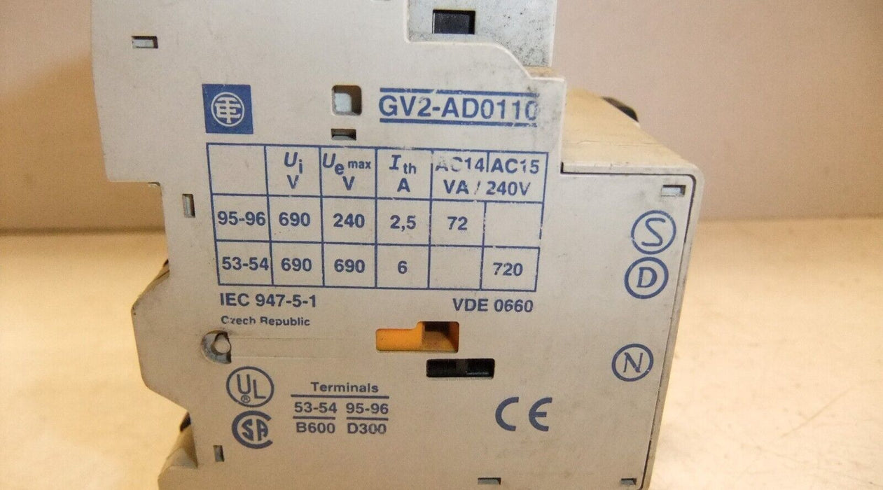 Telemecanique GV2-M05 Motor Starter Protector