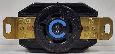 Hubbell HBL2420A 3 Pole 4 Wire 20 A 3 Phase 250 VAC Twist-Lock Receptacle