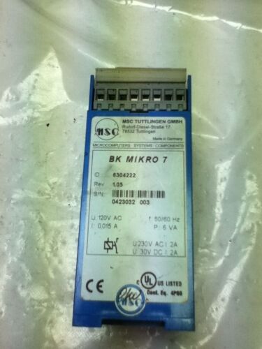 MSC TUTTLINGEN GMBH BK-MIKRO-7 I/O MODULE