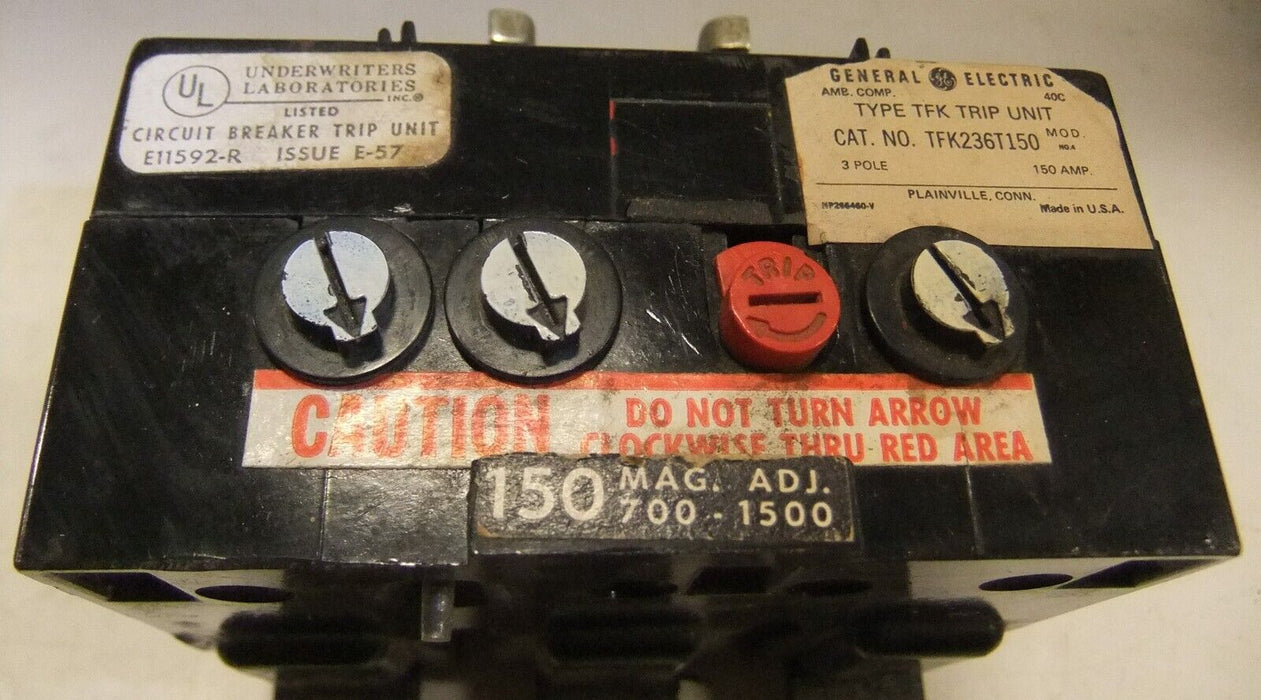 GE Circuit Breaker Trip 150A TFK236T150
