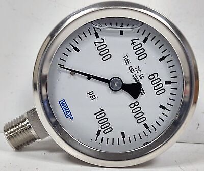 Wika 232.53-2.5 9768599 High-Pressure Glycerine Filled Air Pressure Gauge