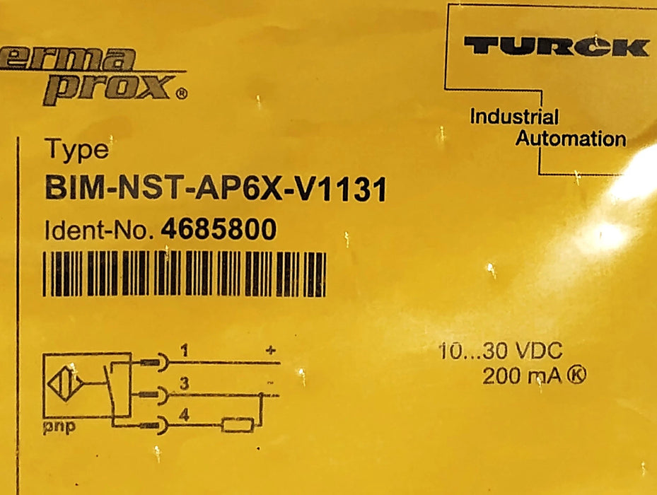 Turck BIM-NST-AP6X-V1131 4685800 10-30 V DC Magnetic Proximity Sensor