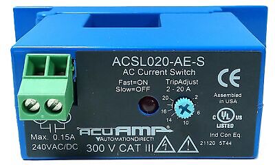 AutomationDirect ACSL020-AE-S AcuAMP Current Switch w/ 2-22 A Adjustable Trip
