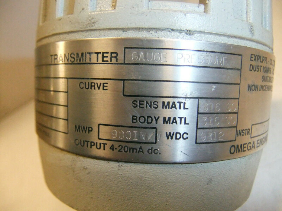 Omega Pressure Transmitter PX725-007GI
