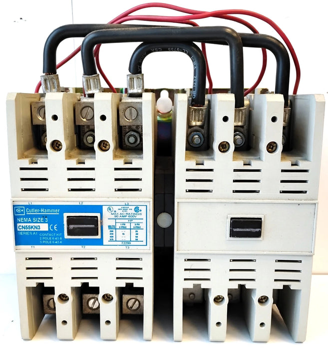 Cutler-Hammer CN55KN3A 110/120 VAC 90A Size 3 Freedom Series Reversing Contactor