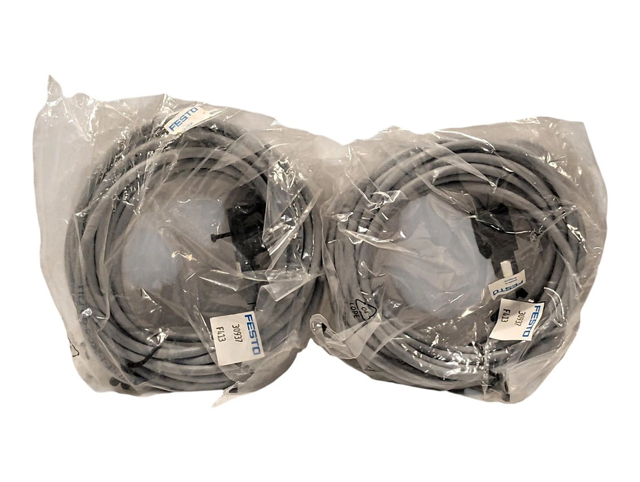 Festo KMF-1-24DC-5-LED 30937 Plug Socket with 5 m Cable and LED Indicator