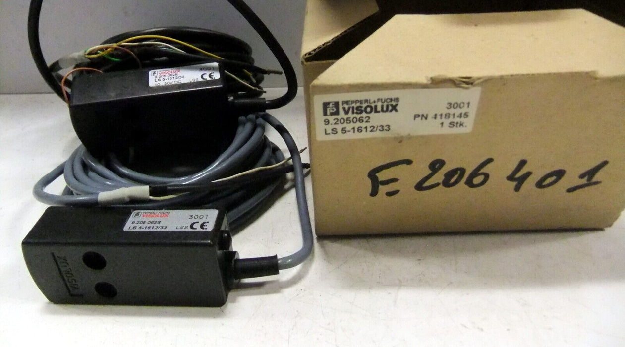 Pepperl Visolux LS-5-1612/33 Photoelectric Thru Beam Sensor