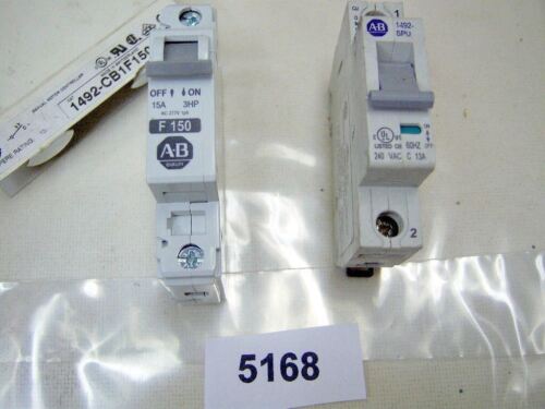 Lot of 2 Allen-Bradley Circuit Breakers 1492-SPU1C040 1492-SPU1C070