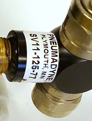 MAC Valves 1111A-111 Air Operated Solenoid Valve w/ SV11-126-77 Shuttle Valve