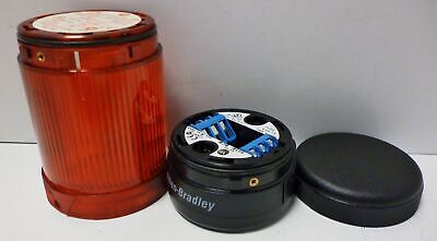 Allen-Bradley 855E-BCB Stack Light Base with 855E-10TL4 Red Lens(No Lamp