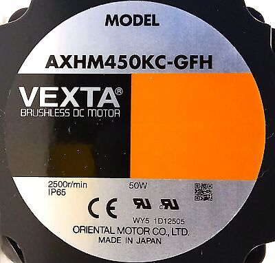 Oriental Motor AXH450KC-50 AXH450KC-GFH 50W 2500RPM Brushless DC Motor w/ Drive