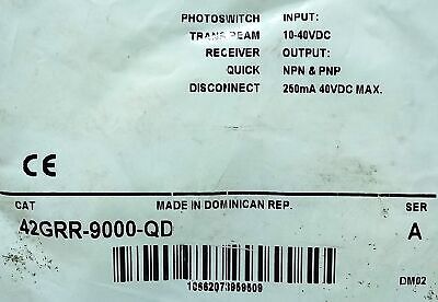Allen-Bradley 42GRR-9000-QD 10-40 V DC Photoelectric Sensor