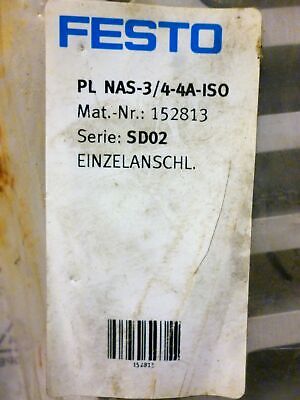 Festo Electric NAS-3/4-4A-ISO / 152813 Valve Manifold