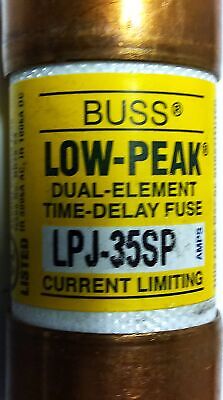 Bussmann LPJ-35SP 600VAC/300VDC 35 A Low-Peak Current-Limiting Time Delay Fuse