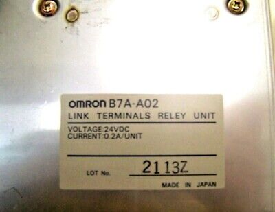 Omron Link Terminal Relay Unit B7A-A02