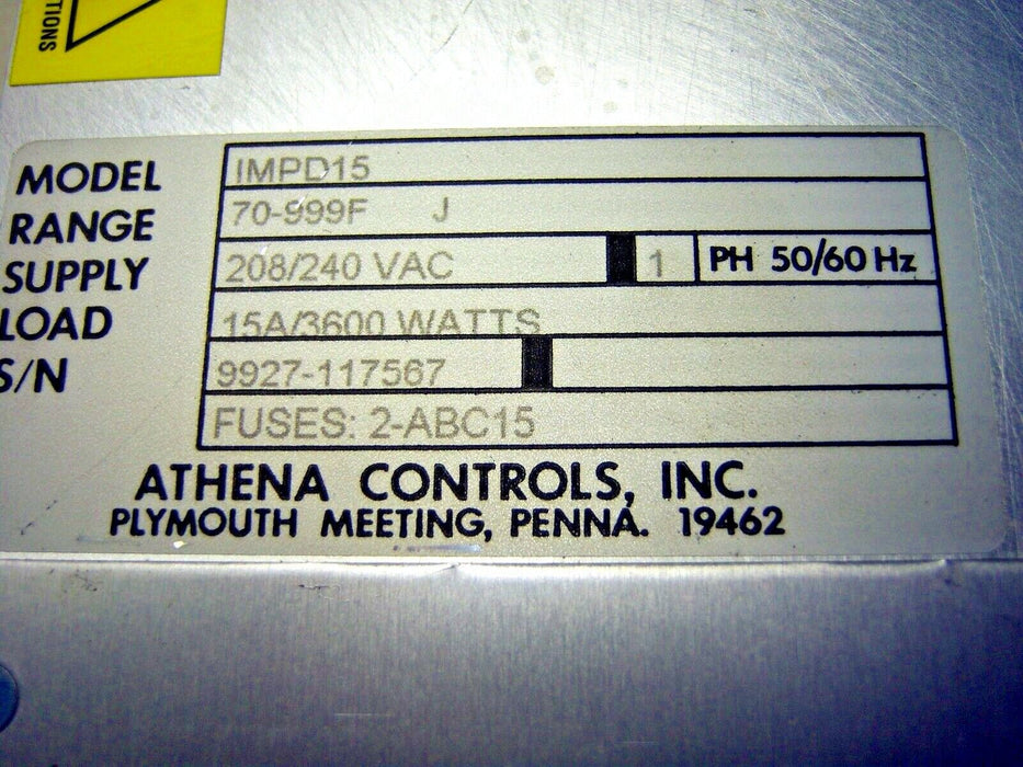 Athena Temperature Controller IMPD15