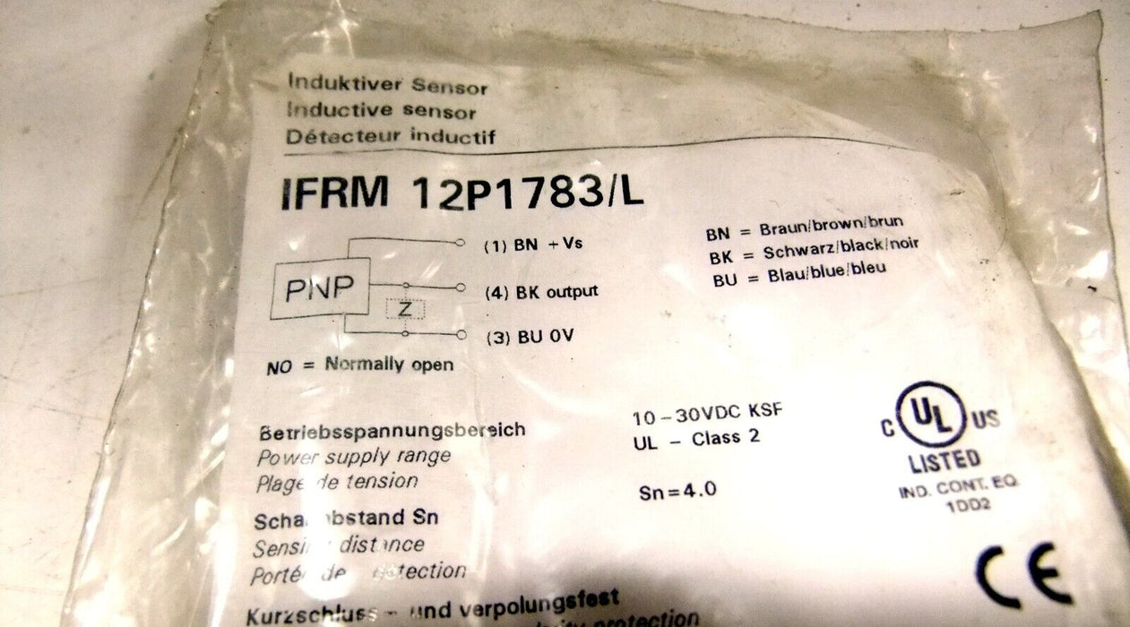 Baumer Proximity Sensor IFRM-12P1783/L