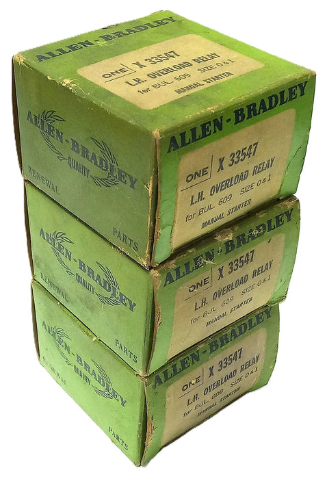 Allen-Bradley X-33547 Overload Relay for Left Hand Manual Starter Size 0-1