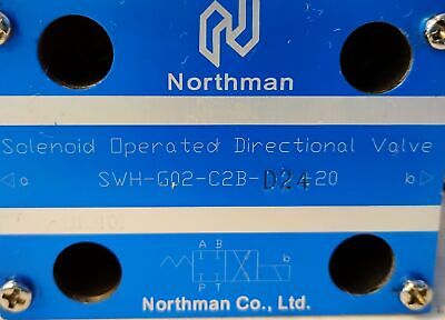 Northman SWH-G02-C2B-D24-20 310 Bar 63 LPM Solenoid Operated Directional Valve