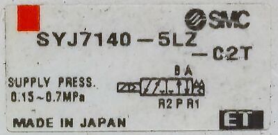 SMC SYJ7140-5LZ-02T Solenoid Valve