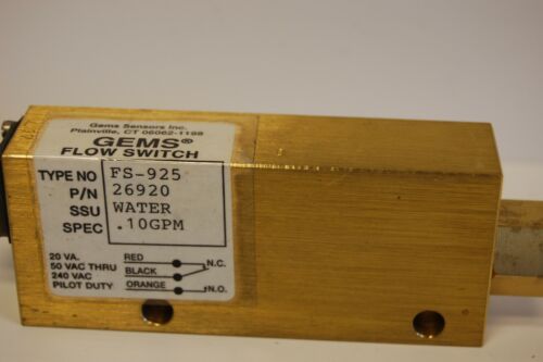 GEM SENSORS Flow Switch FS-925