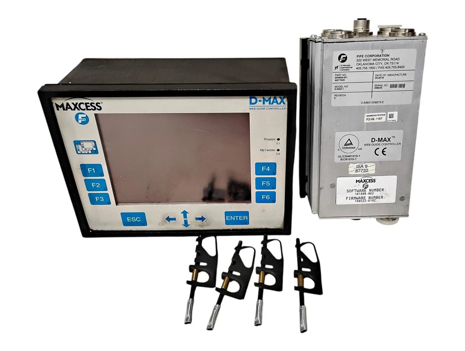 FIFE MAXCESS 200926-001 24-48 V 12 A D-MAX 1 Web Guide Controller w/ 202570-001