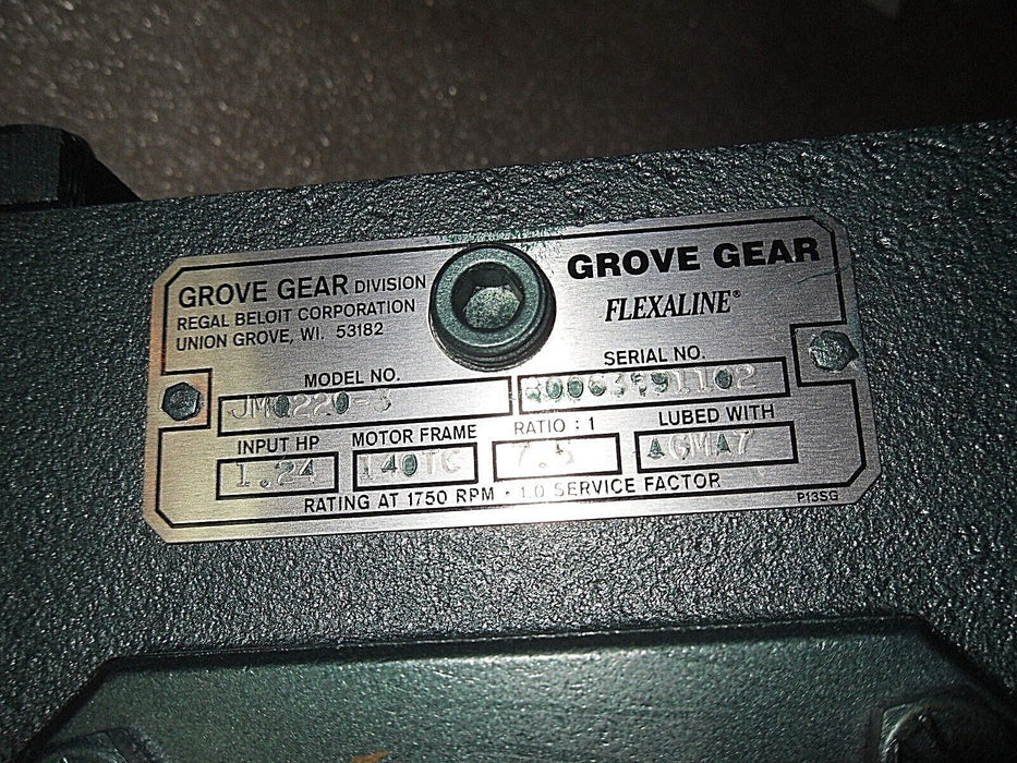 Grove Gear JMQ220 Worm Speed Reducer