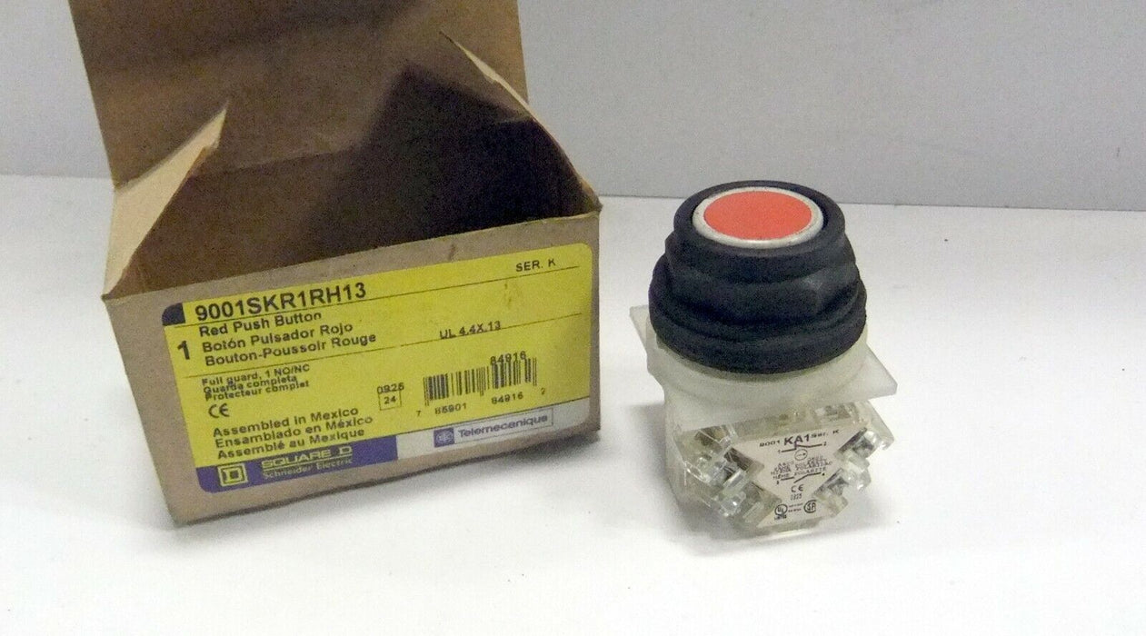 Square D Red Push Button 9001SKR1RH13