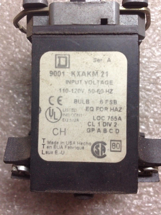 Square D 9001-Kxakm21 Pilot Light Module