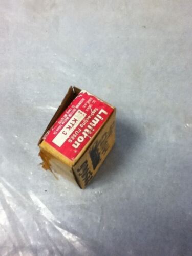 Bussmann KTK-3 600 V AC 3 A Fast Acting Limitron Fuses - Lot of 10