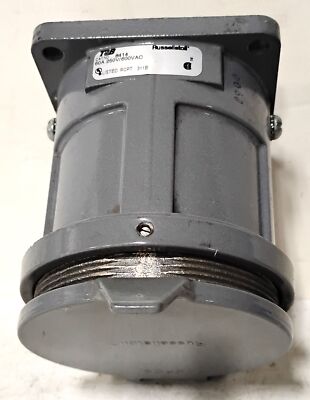 Russellstoll 8414 60 A 600 V AC 3 W 4 P HS Ever-Lok Receptacle