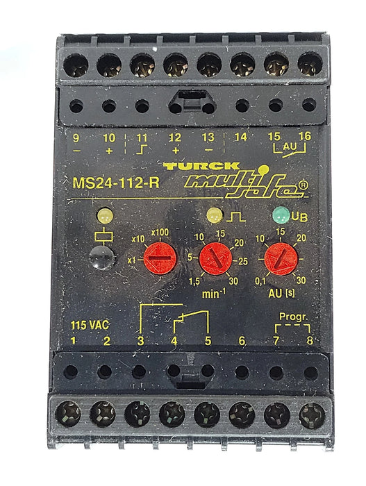 Turck MS24-112-R 0518003 20‚Äì250 V AC/DC 1 Channel Rotational Speed Monitor Relay