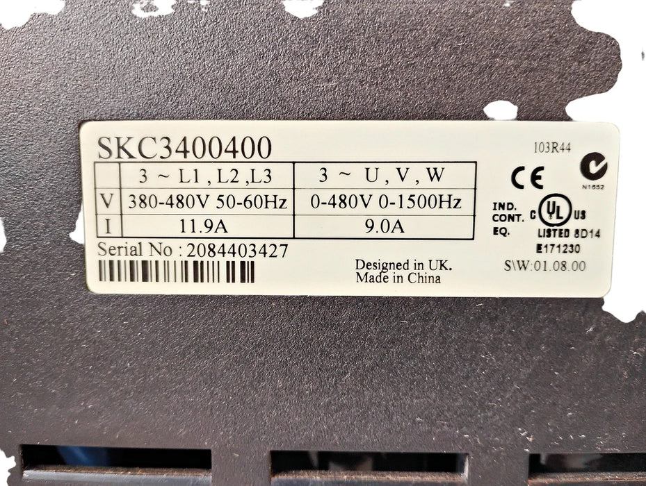 Emerson Control Techniques SKC3400400 5 HP Commander SK Variable Frequency Drive