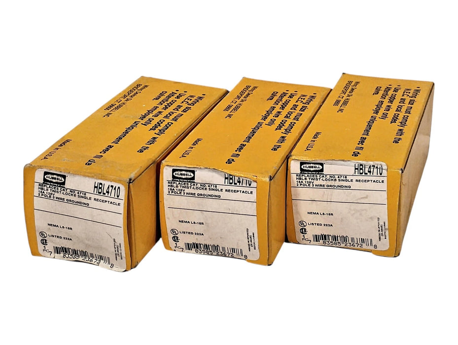 Hubbell HBL4710 125V 15A L5-15R 2 Pole 3 Wire Grounding Twist-Lock Receptacle