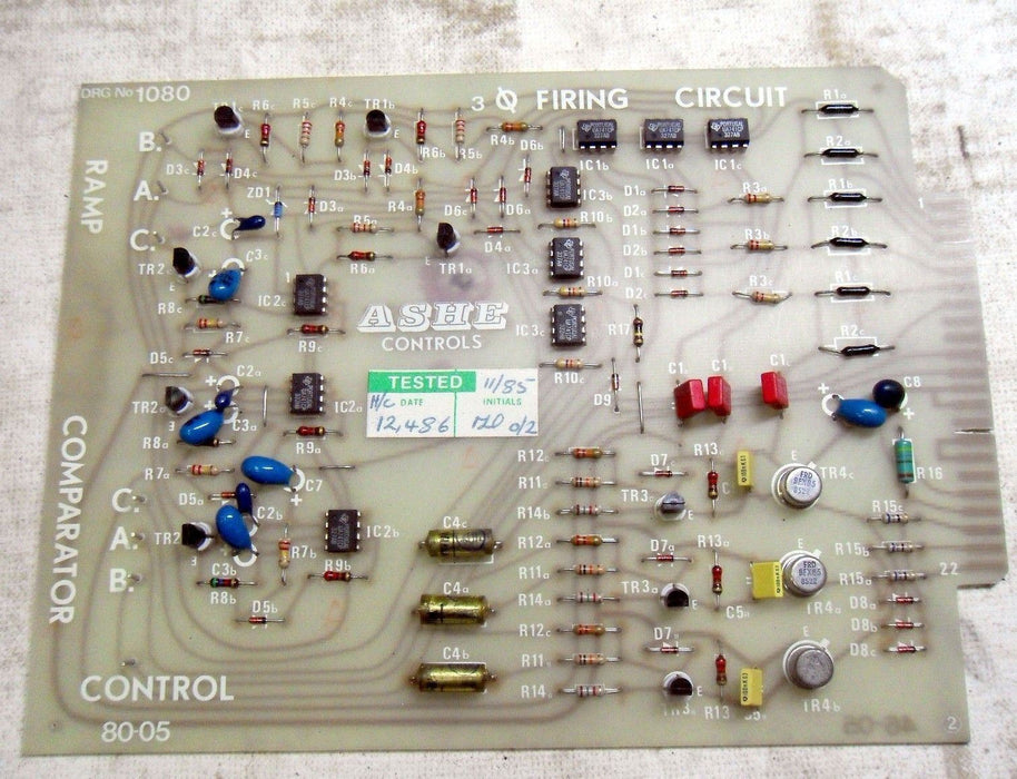 Ashe Controls Comparator Control Firing Circuit Board 80-05