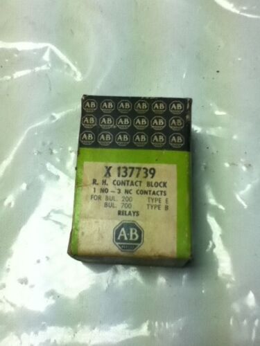Allen-Bradley X-137739 R.H. CONTACT BLOCK