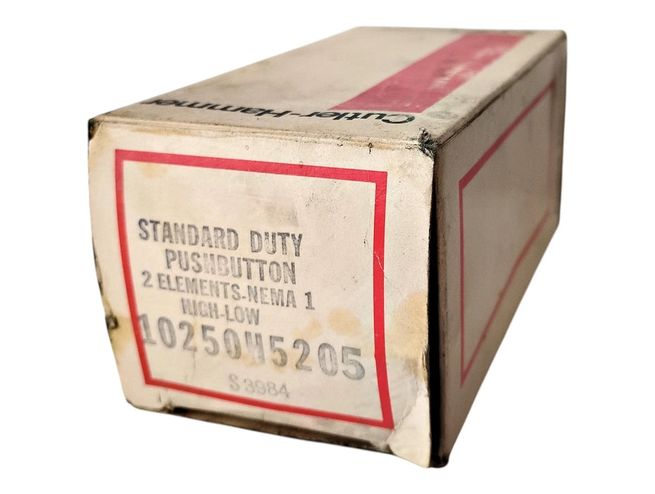 Cutler-Hammer 10250H5205 NEMA 1 HIGH-LOW Standard Duty Push Button