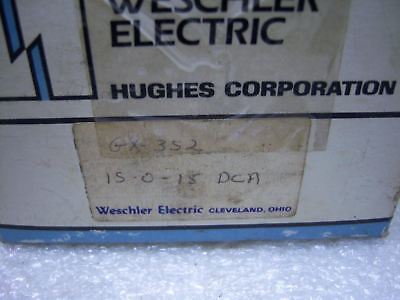 Weschler 15-0-15 DC Amperes GX-352