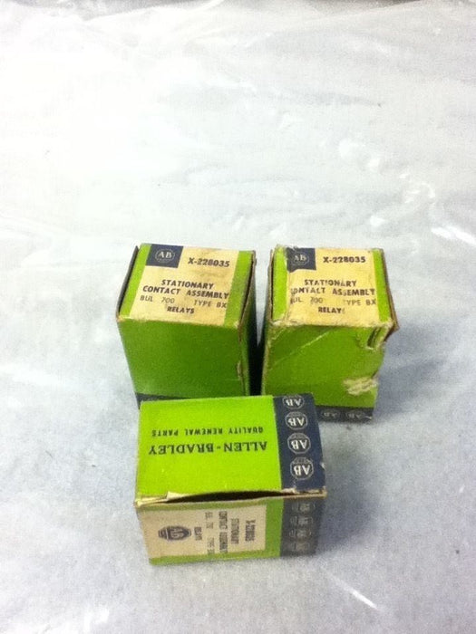 LOT OF 3 Allen-Bradley X-228035 STATIONARY CONTACTS