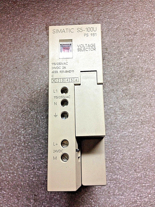 Siemens 6ES5931-8MD11 Power Supply Module