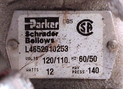 Parker L465-29-102-53 110/120 V AC Dual Solenoid Valve Assembly